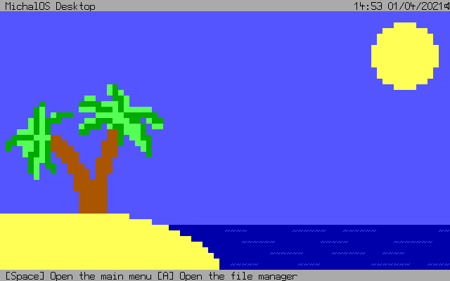 MichalOS Desktop screenshot
